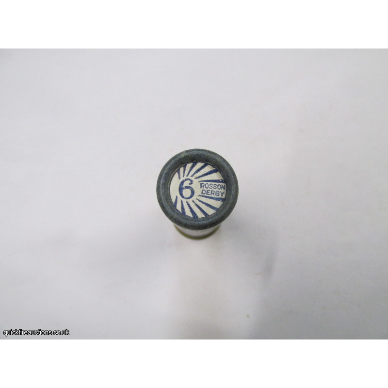 16G R.T.0. TC= ROSSON DERBY ELEY GASTIGHT CASE CARTRIDGE  [INERT]