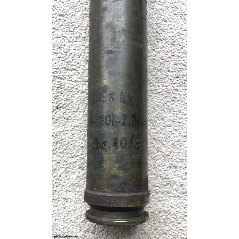 German WW2 37mm Flak18 HE/T shell 1940, mint AZ39 fuze 1942