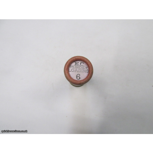 16G R.T.0. TC= E.C. PURDEY LOADING ELEY PEGAMOID CASE CARTRIDGE  [INERT]