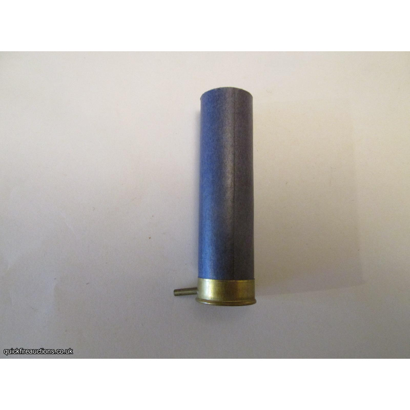 20G N.P.E. PIN-FIRE MUNITIONS 20H 20 M.G.M. DARK BLUE EMPTY  CASE
