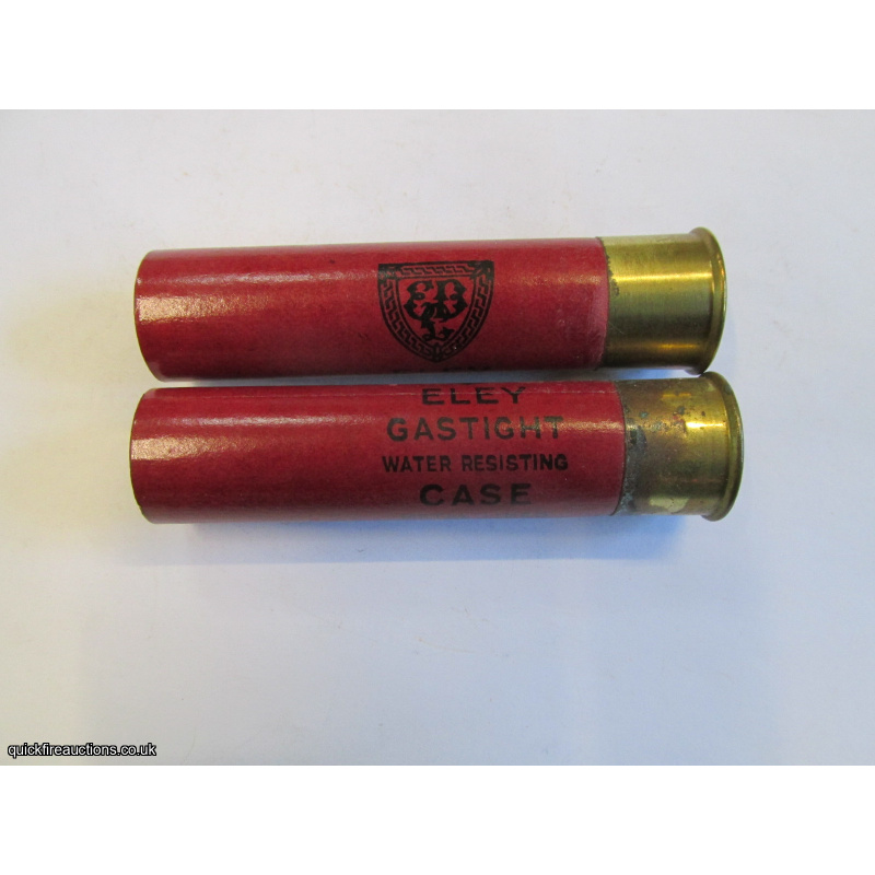 12G N.P.E. 3 1/4inch ELEY GASTIGHT CASE NO PRIMER CARTRIDGE  [INERT]