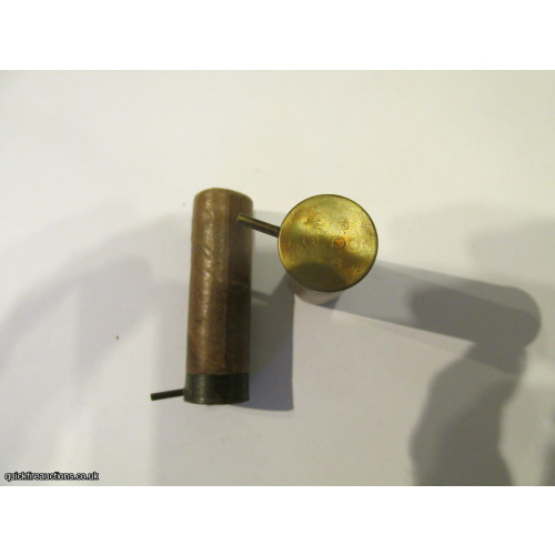16G R.T.O. PIN-FIRE E B LONDON 16 RAISED PRINT CARTRIDGE  [INERT]