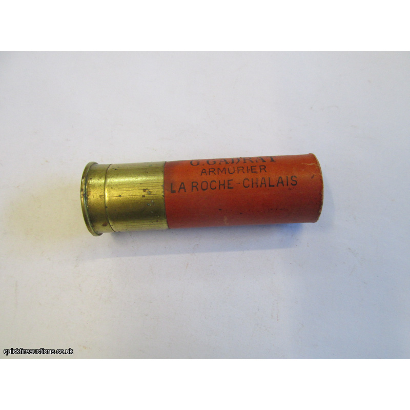 12G N.P.E. G. GADRAT DBL BRASS CARTRIDGE  [INERT]