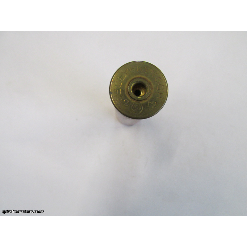 12G N.P.E. 3 1/4inch ELEY GASTIGHT CASE NO PRIMER CARTRIDGE  [INERT]