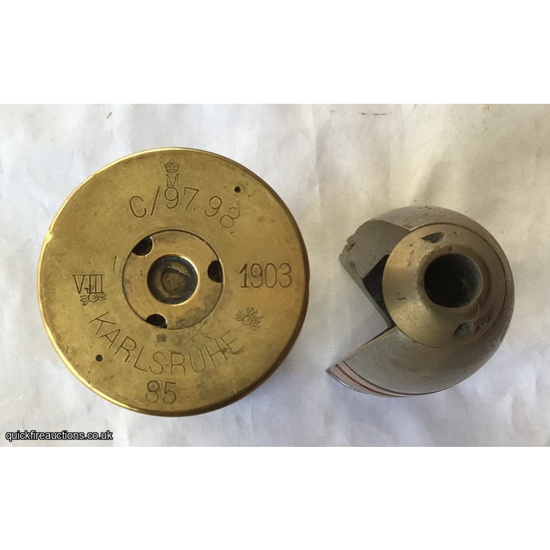 Sectioned German 37mm naval Pom Pom dated 1903