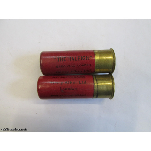 12G R.T.O. HENRY ATKIN THE RALEIGH CARTRIDGE  [INERT]