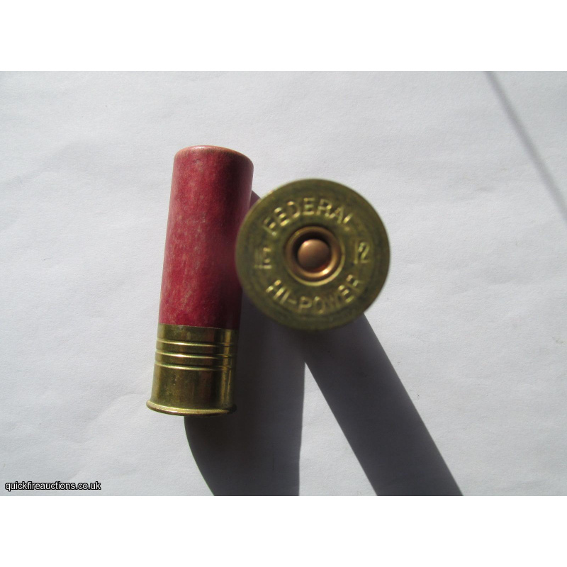 12G R.T.O. FEDERAL HI-POWER PLAIN TUBE CARTRIDGE  [INERT]