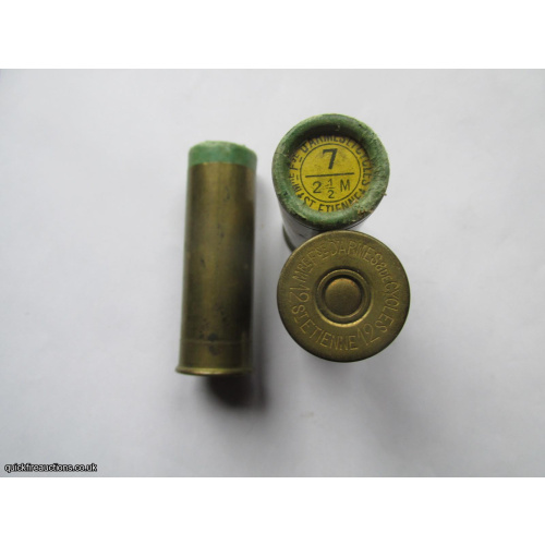 12G R.T.O. DARMES & DE CYCLES ST ETIENNE BRASS EJECTOR CARTRIDGE  [INERT]