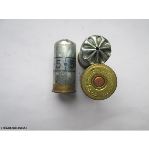 12G FN MADE IN BELGIUM METAL 2 inch RAISED CRIMP CARTRIDGE  [INERT]
