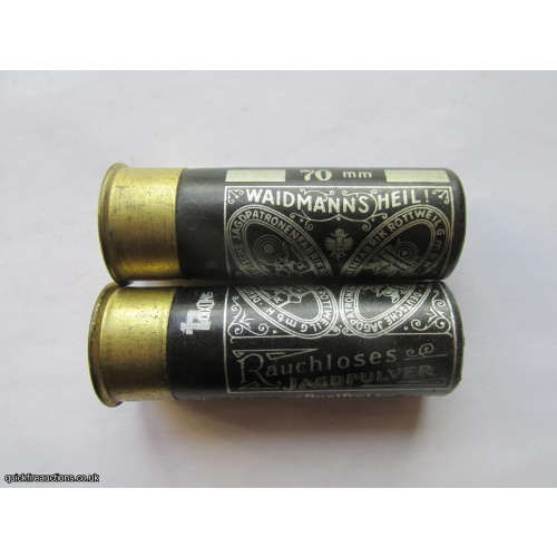 12G ROTTWEIL WAIDMANNS HEIL 12mm BRASS CARTRIDGE  [INERT]