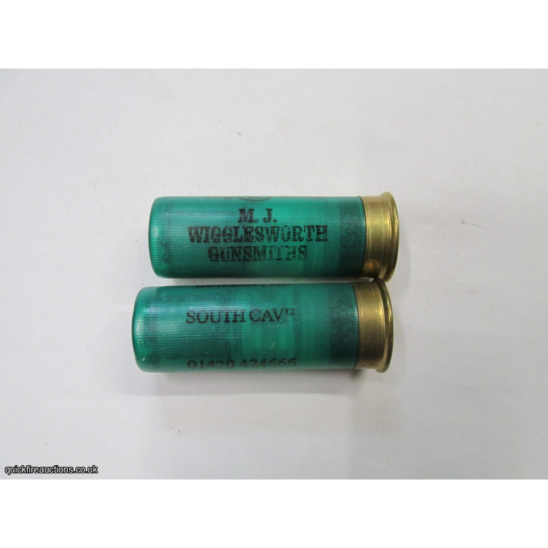12G WIGGLESWORTH GUNSMITHS CARTRIDGE [INERT] 
