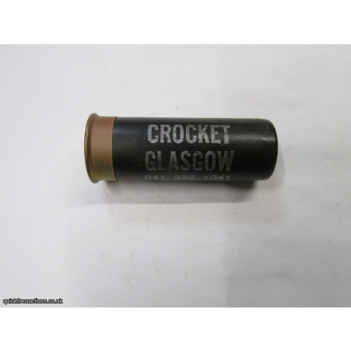 12G CROCKET GLASGOW CARTRIDGE [INERT] 