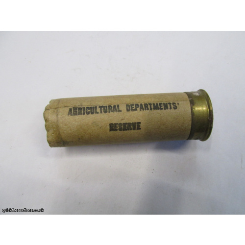 12G AGRICULTURAL DEPT RESERVE EMPTY FIRED CASE