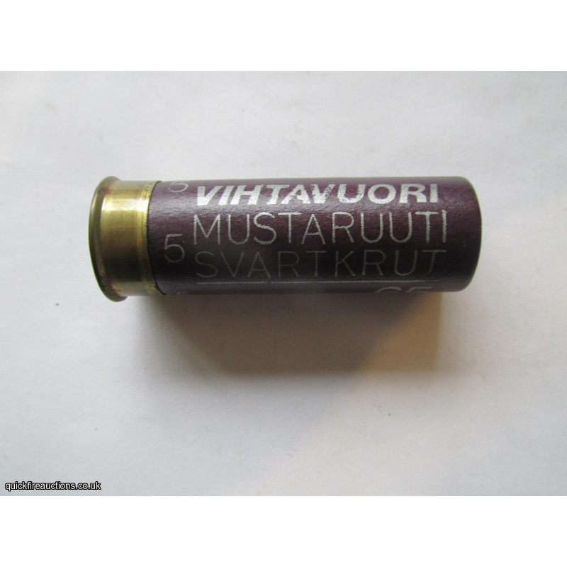 12G R.T.O. VIHTAVUORI MUSTARUUTI SVARTKRUT HORIZONTAL CARTRIDGE  [INERT]