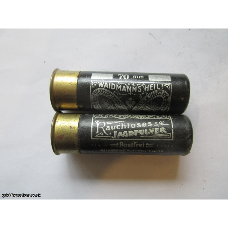 12G R.T.0. ROTTWEIL WAIDMANNS HEIL CARTRIDGE  [INERT]