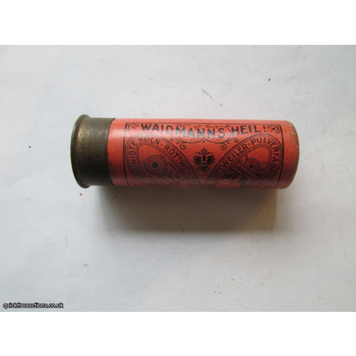 12G R.T.0. KOLN-ROTTWEIL WAIDMANNS HEIL CARTRIDGE  [INERT]