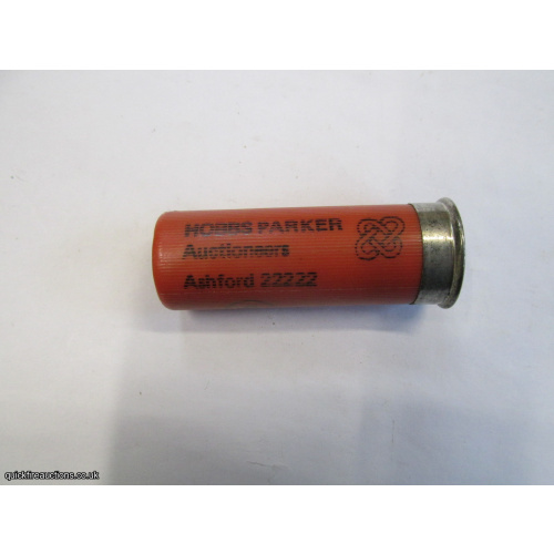 12G HOBBS PARKER AUCTIONEERS CARTRIDGE [INERT]