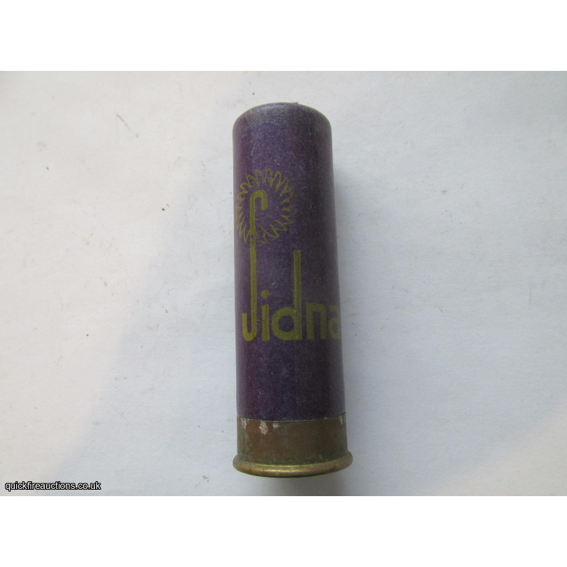 12G R.T.O. FIOCCHI SIDNA YELLOW PRINT PURPLE CARTRIDGE  [INERT]