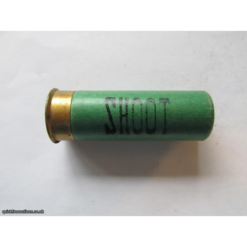 12G R.T.O. REY FRERES SHOOT GREEN CARTRIDGE  [INERT]