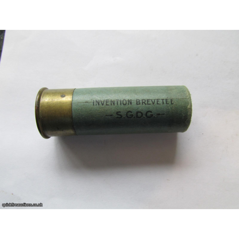 12G R.T.O. GEVELOT PARIS S.G.D.G. CARTRIDGE  [INERT]
