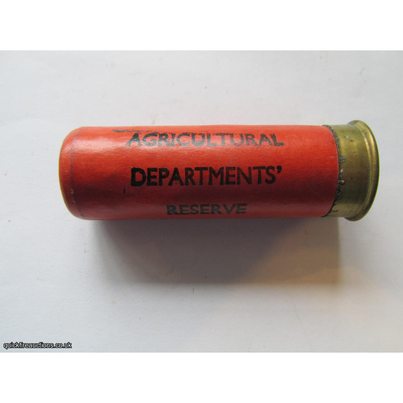 12G R.T.O. AGRICULTURAL DEPT RESERVE ORANGE CARTRIDGE  [INERT]