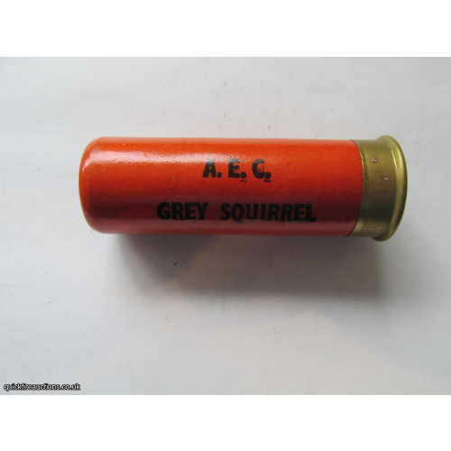 12G R.T.O. A.E.C. GREY SQUIRREL CARTRIDGE  [INERT]