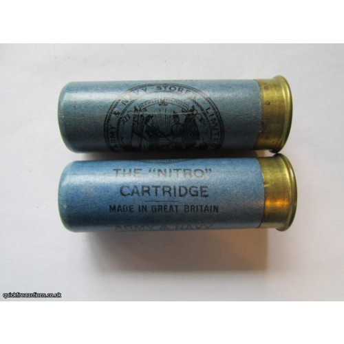 12G R.T.O. ARMY & NAVY STORES THE NITRO SSG DARKER BLUE CARTRIDGE  [INERT]