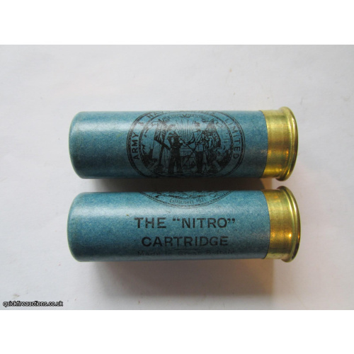 12G R.T.O. ARMY & NAVY STORES THE NITRO BRIGHTER BLUE CARTRIDGE  [INERT]