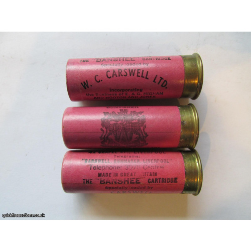 12G R.T.O. CARSWELL BANSHEE STYLE 1 PINK  CARTRIDGE  [INERT]