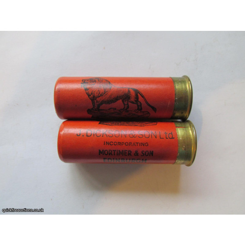 12G R.T.O. J DICKSON & SON [LION] INC MORTIMER CARTRIDGE  [INERT]