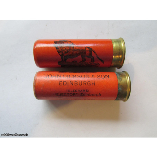 12G R.T.O. JOHN DICKSON & SON [LION]  CARTRIDGE  [INERT]