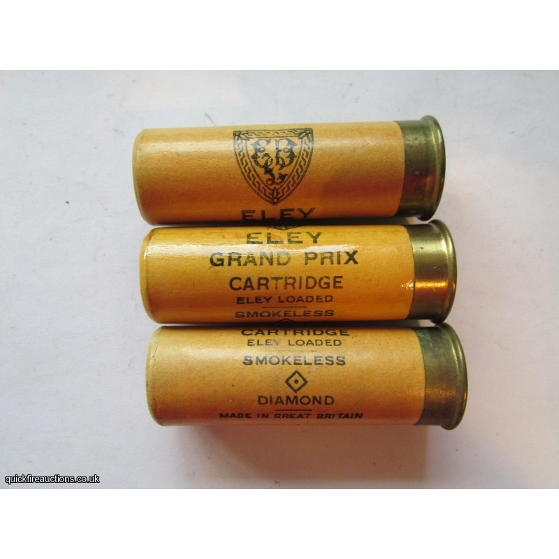12G R.T.O. ELEY GRAND PRIX SMOK DIAMOND YELLOW CARTRIDGE  [INERT]