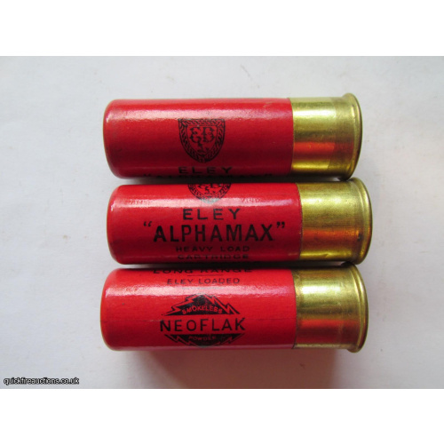 12G R.T.O. 2 1/2 inch ELEY ALPHAMAX HL LR NEOFLAK CARTRIDGE  [INERT]