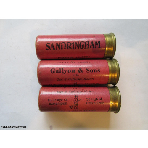 12G R.T.O. GALLYON SANDRINGHAM LARGE PRINT CARTRIDGE  [INERT]