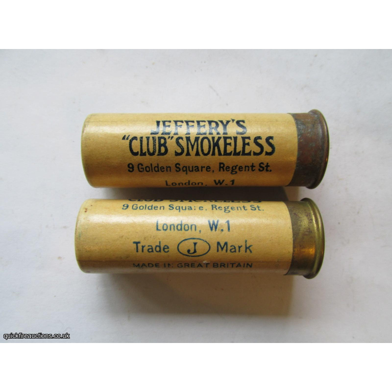 12G R.T.O. JEFFERYS CLUB SMOKELESS BLUE PRINT CARTRIDGE  [INERT]