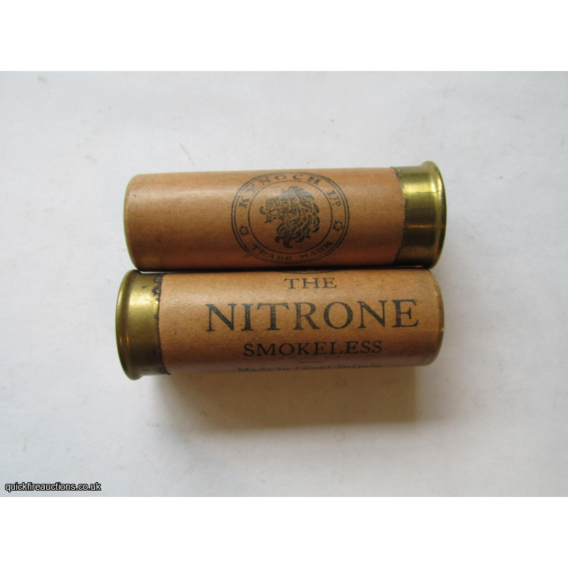 12G R.T.O. KYNOCH THE NITRONE SMOKELESS BIRMINGHAM CARTRIDGE  [INERT]