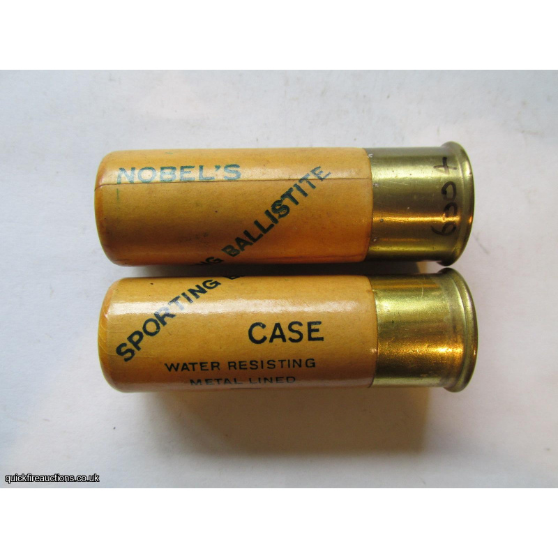 12G R.T.O. NOBEL SPORTING BALLISTITE CASE BLUE PRINT CARTRIDGE  [INERT]