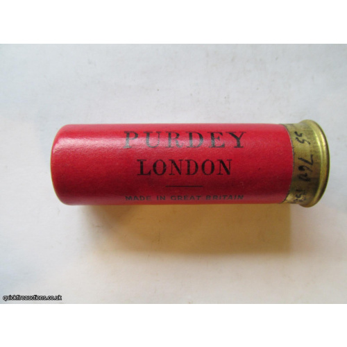 12G R.T.O. PURDEY LONDON RED CARTRIDGE  [INERT]