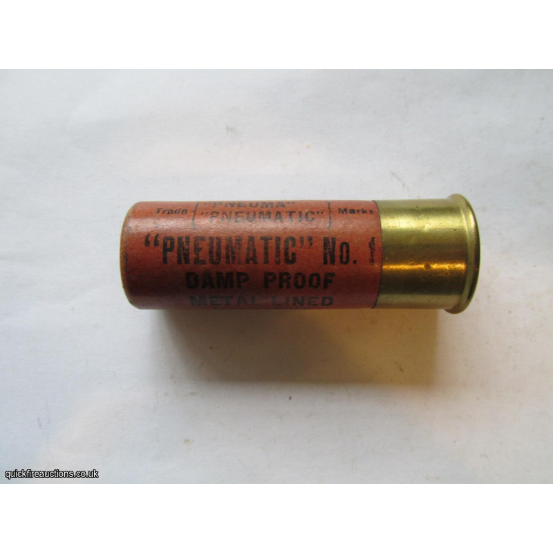 12G R.T.O. PNEUMATIC No 1 DAMP PROOF BROWN CARTRIDGE  [INERT]