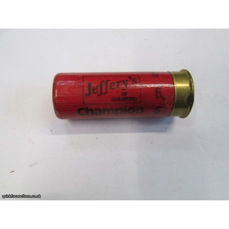 12G JEFFERYS CHAMPION CARTRIDGE  [INERT]