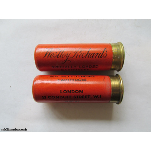 12G R.T.O. WESTLEY RICHARDS SPECIALLY LOADED CARTRIDGE   [INERT]