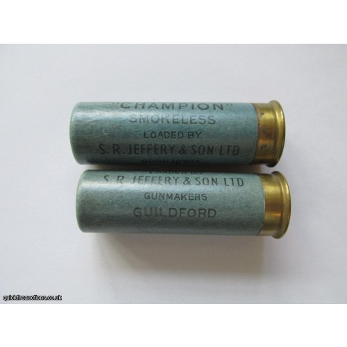 16G R.T.O. JEFFERY CHAMPION SMOKELESS GUILFORD CARTRIDGE  [INERT]