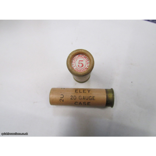20G R.T.O. TC=CHURCHILL LONDON ELEY 20 GAUGE CASE CARTRIDGE  [INERT]