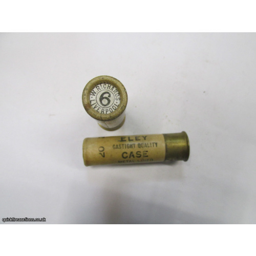 20G R.T.O. TC= W.RICHARDS LIVERPOOL ELEY GASTIGHT QUALITY CASE CARTRIDGE  [INERT]