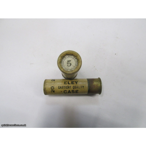 20G R.T.O. TC= GIBBS BRISTOL & LONDON ELEY GASTIGHT QUALITY CASE CARTRIDGE  [INERT]