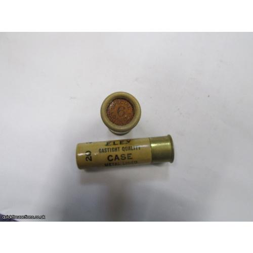 20G R.T.O. TC= HOLLAND & HOLLAND ELEY GASTIGHT QUALITY CASE CARTRIDGE  [INERT]