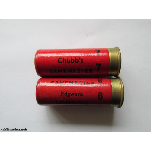 12G CHUBBS GAMEMASTER RED CARTRIDGE  [INERT]