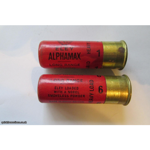 12G ELEY ALPHAMAX LR NOBEL SMOKELESS CARTRIDGE   [INERT]