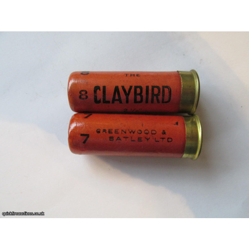 12G GREENWOOD & BATLEY THE CLAYBIRD TRAPSHOOTING CARTRIDGE  [INERT]