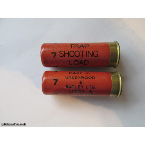 12G GREENWOOD & BATLEY TRAP SHOOTING LOAD CARTRIDGE  [INERT]